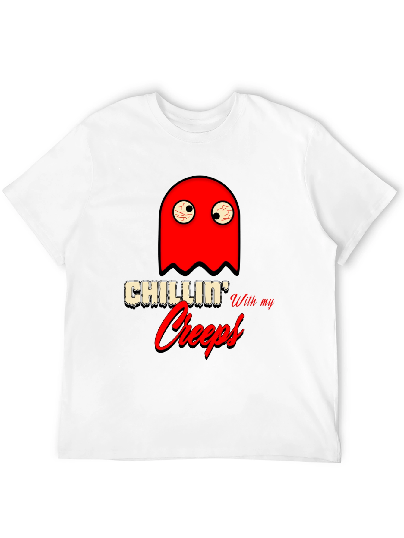 Chillin With My Creeps Graphic T-Shirt - Halloween