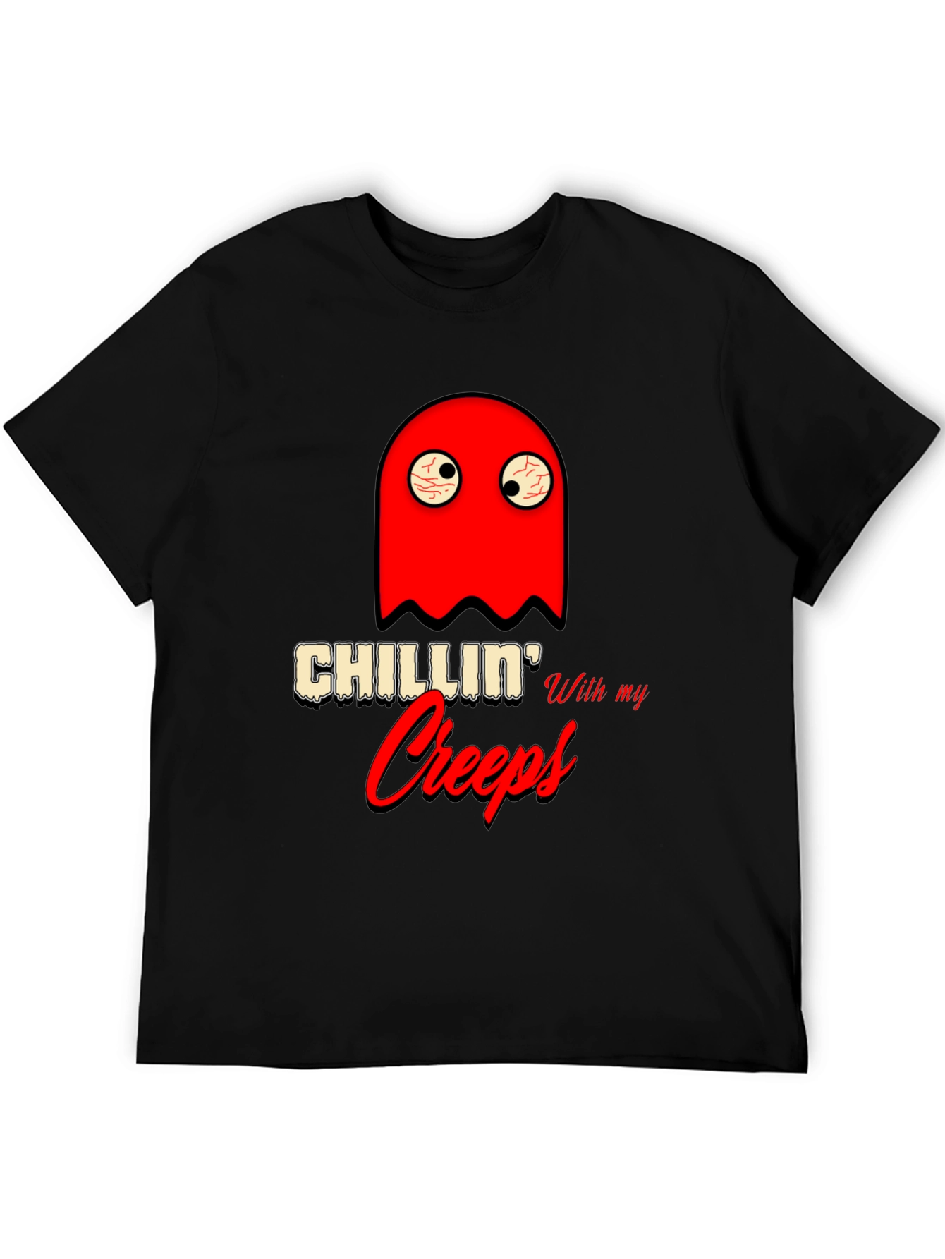 Chillin With My Creeps Graphic T-Shirt - Halloween