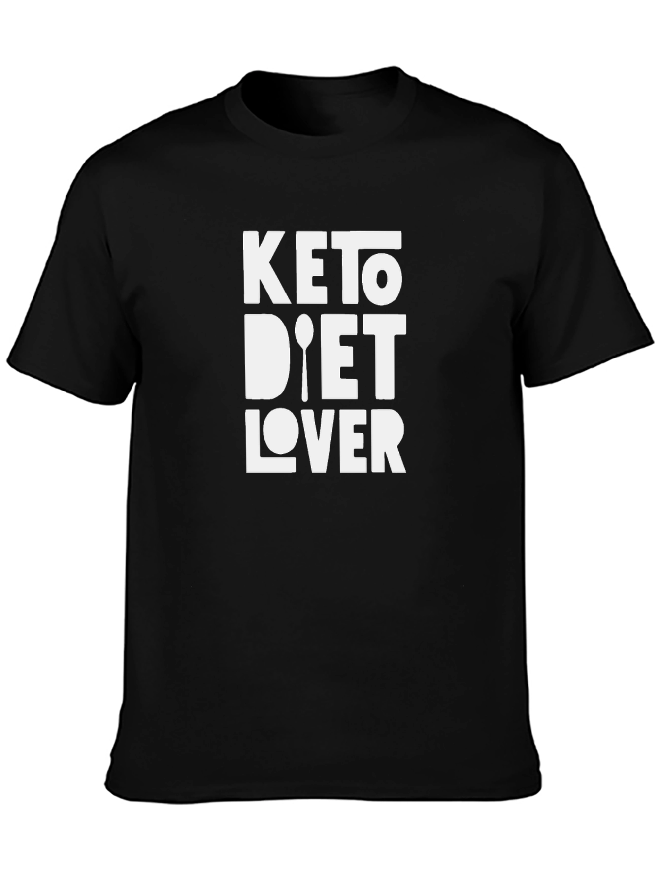 Keto Diet Lover Tee - Black Graphic T-Shirt