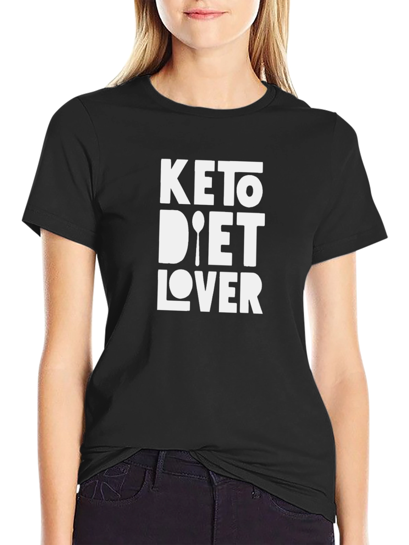 Keto Diet Lover Tee - Black Graphic T-Shirt
