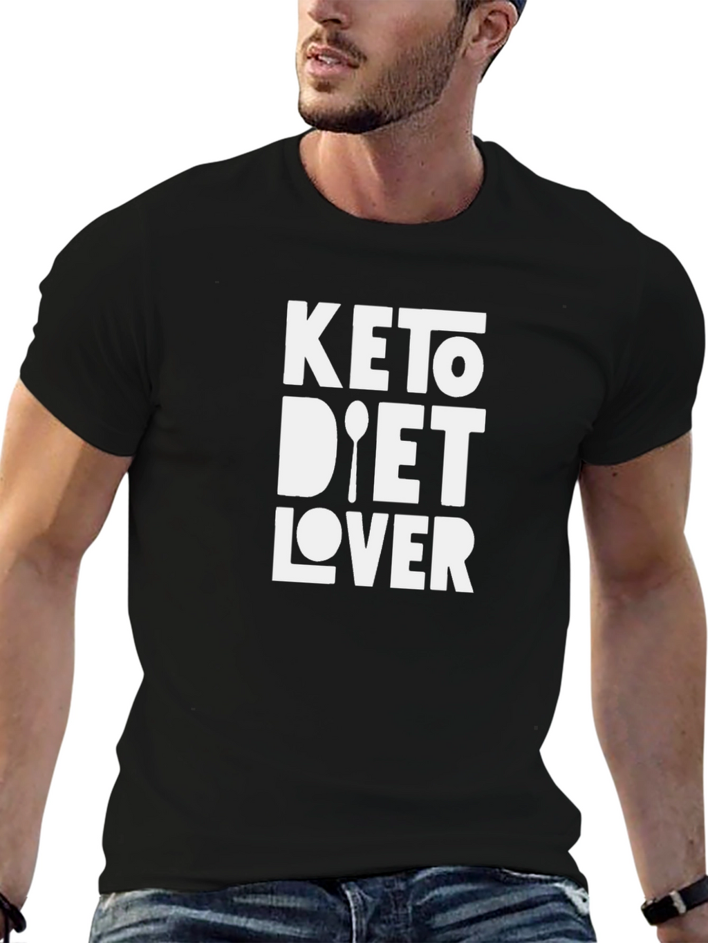 Keto Diet Lover Tee - Black Graphic T-Shirt