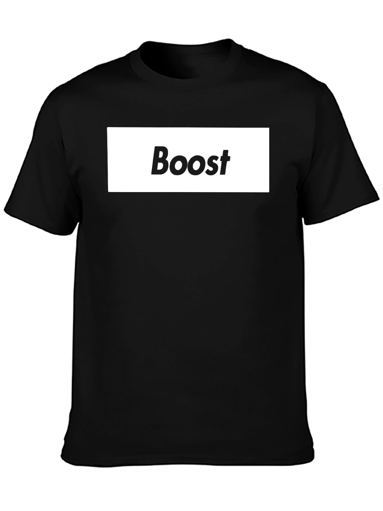 Boost Graphic Black T-Shirt - Stylish & Comfy