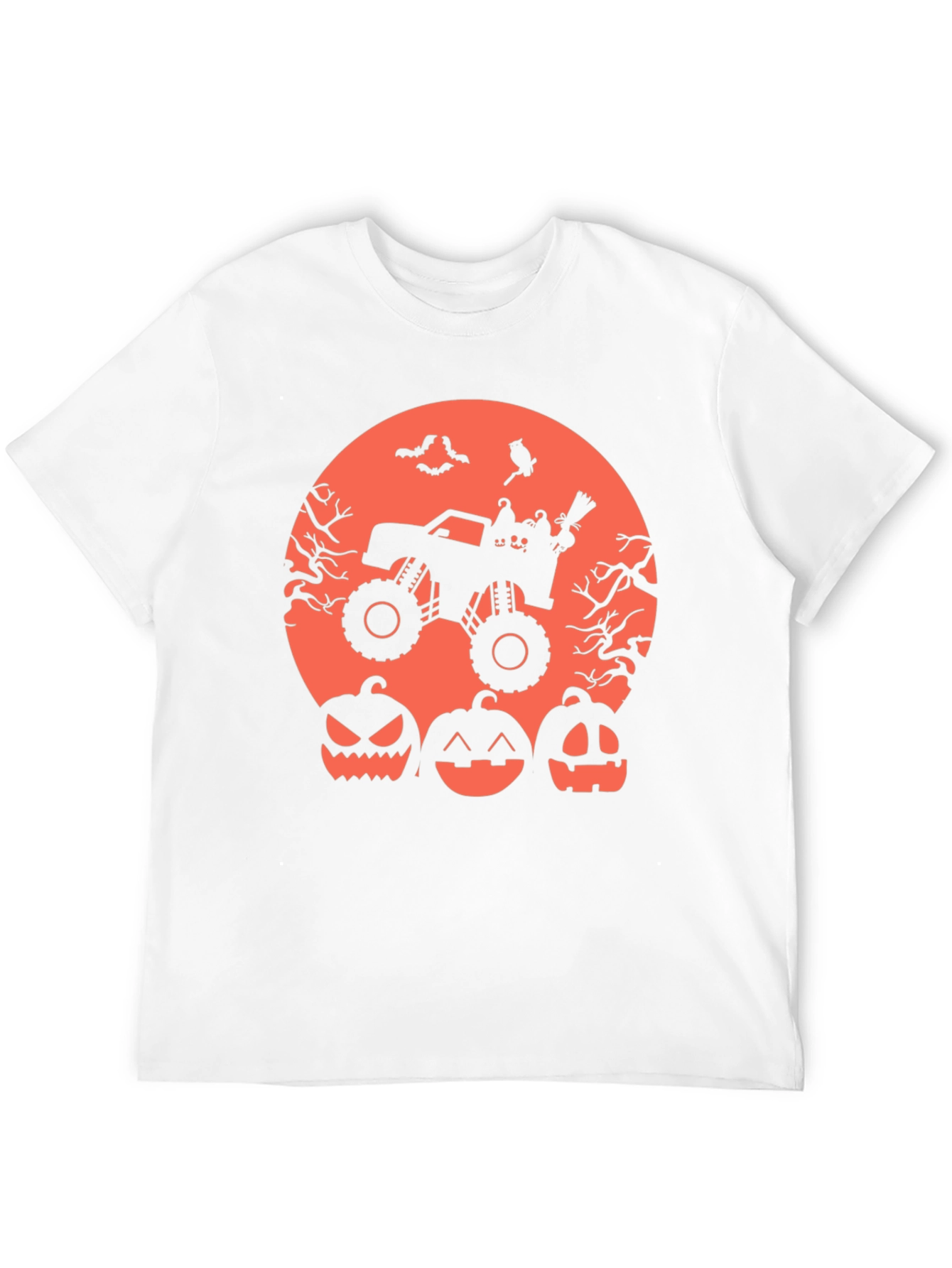 Halloween Monster Truck Pumpkin Graphic Tee