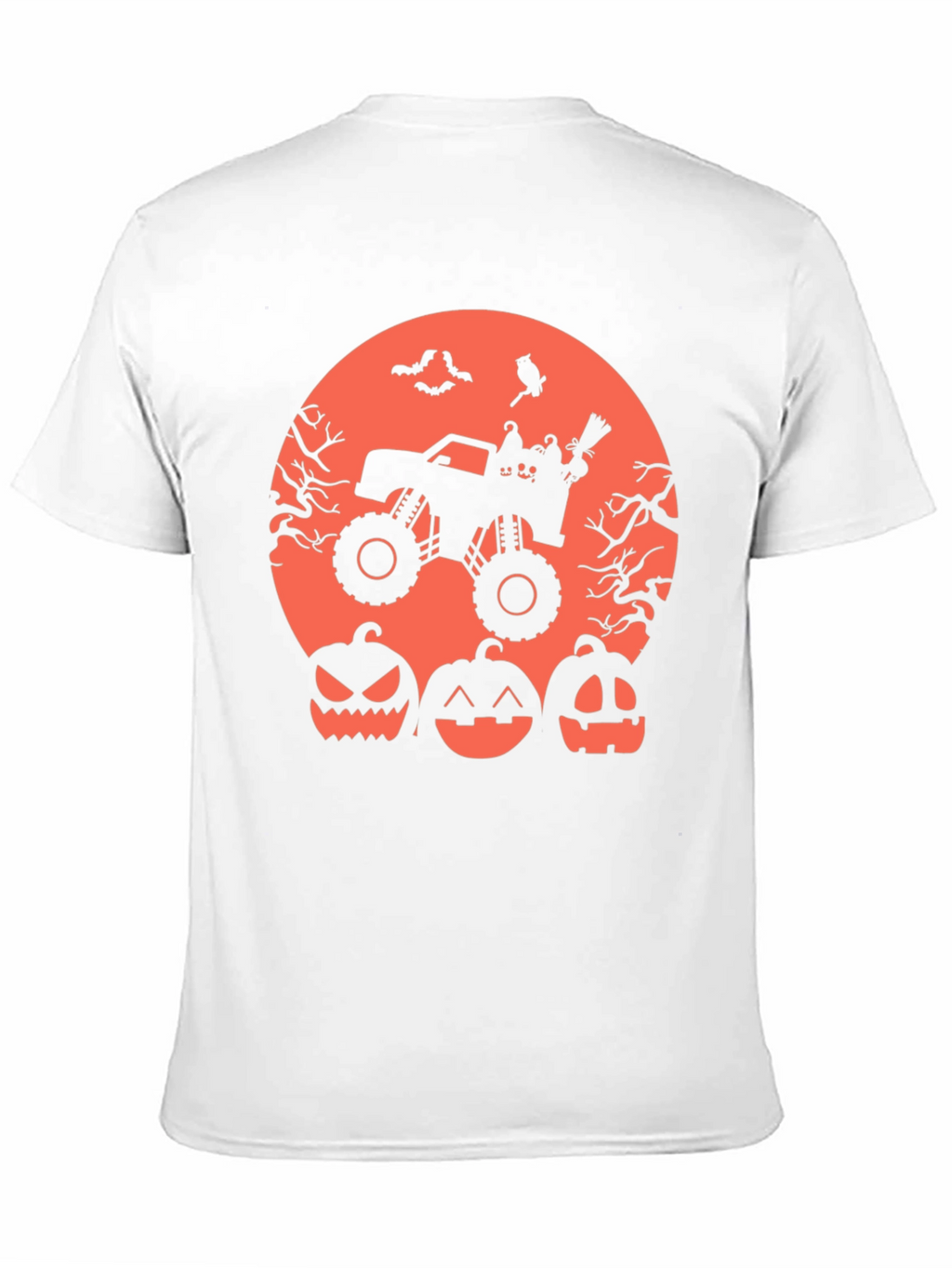 Halloween Monster Truck Pumpkin Graphic Tee