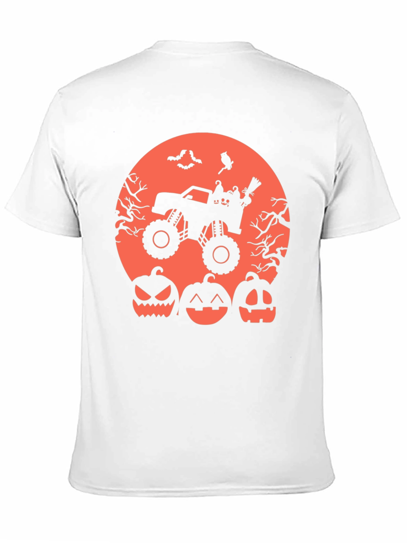 Halloween Monster Truck Pumpkin Graphic Tee