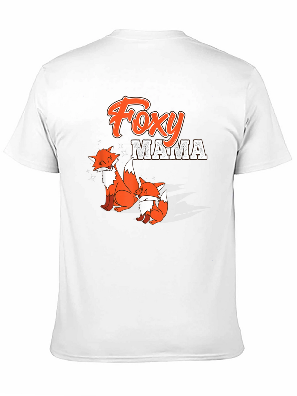 Foxy Mama Graphic Tee - Cute Fox Family Design