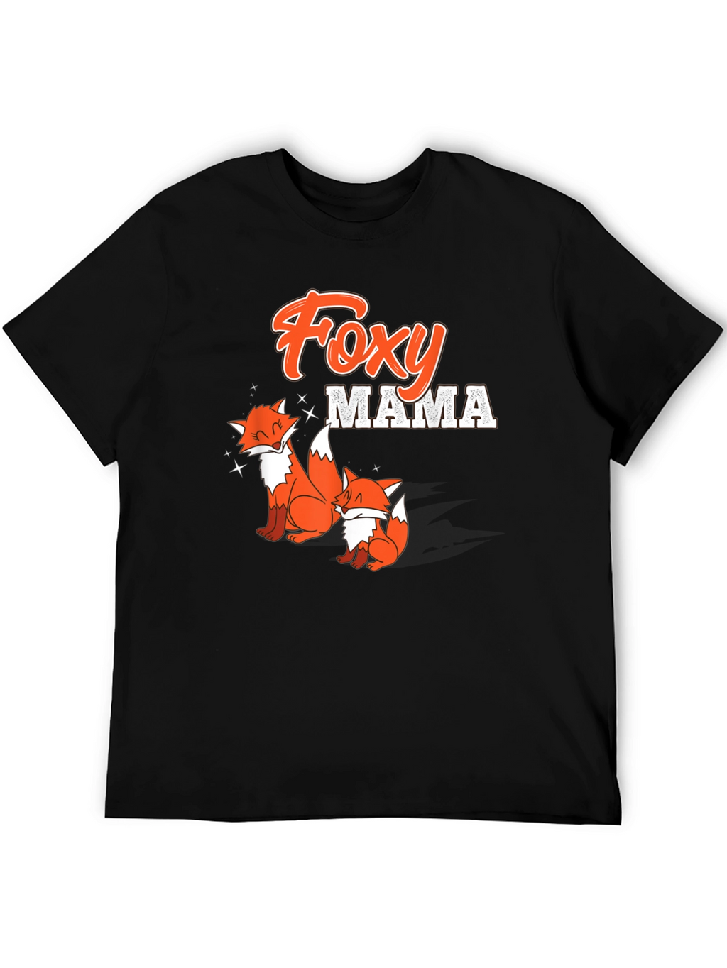 Foxy Mama Graphic Tee - Cute Fox Family Design