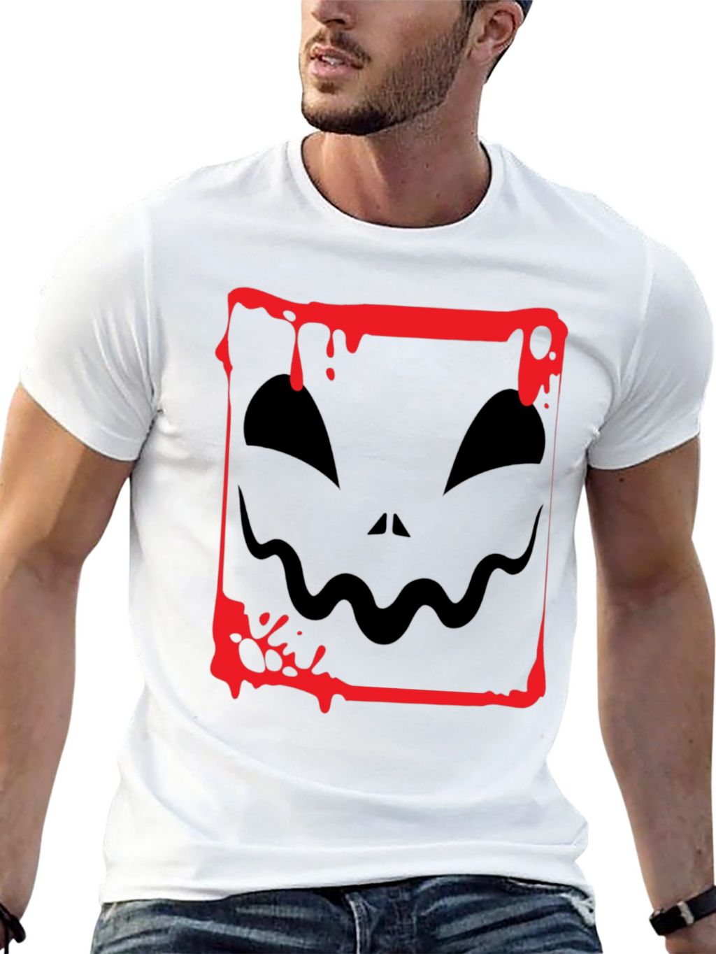 Spooky Halloween T-Shirt - Jack OLantern Design