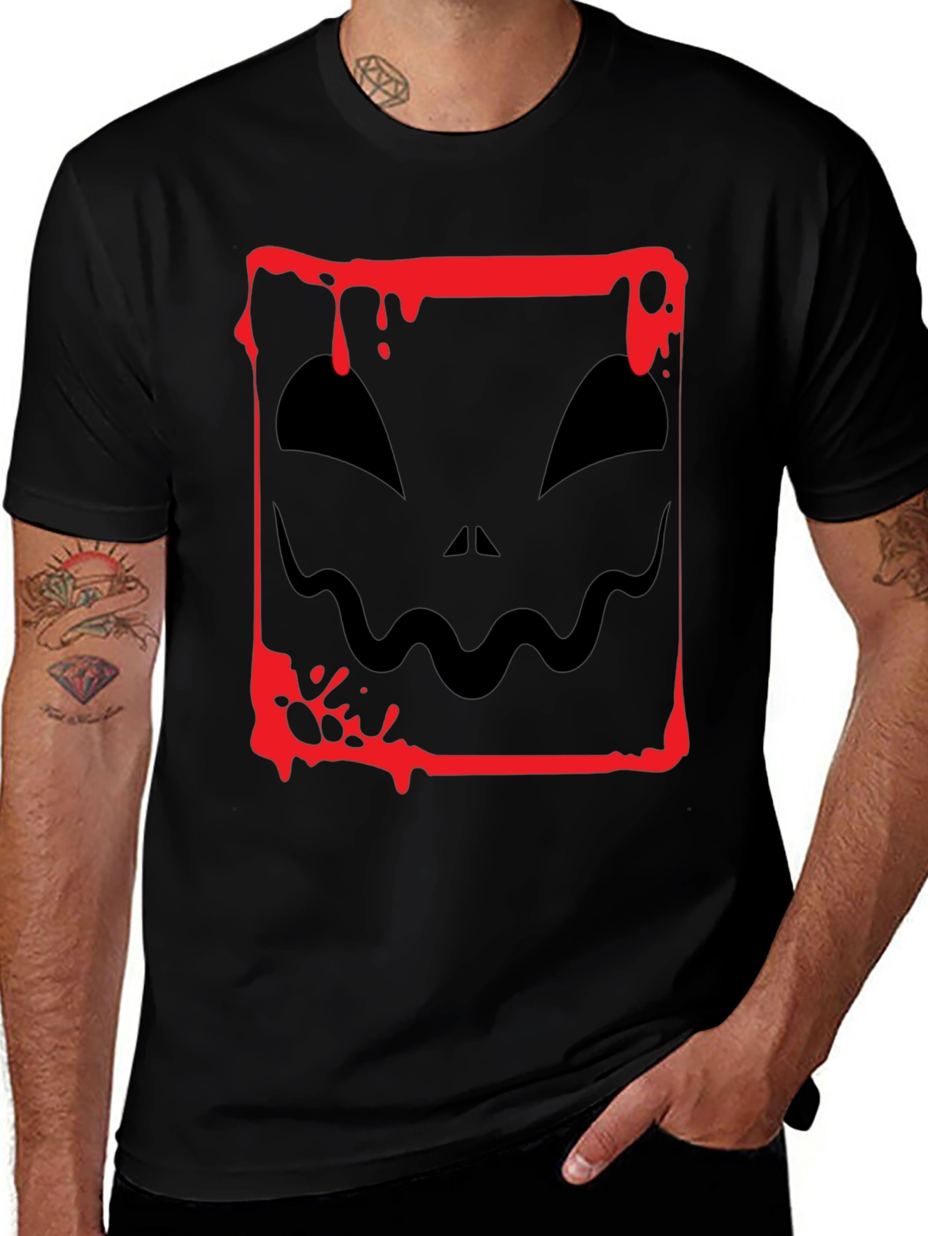 Spooky Halloween T-Shirt - Jack OLantern Design