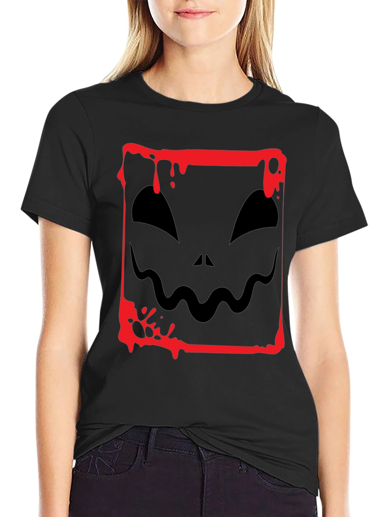 Spooky Halloween T-Shirt - Jack OLantern Design