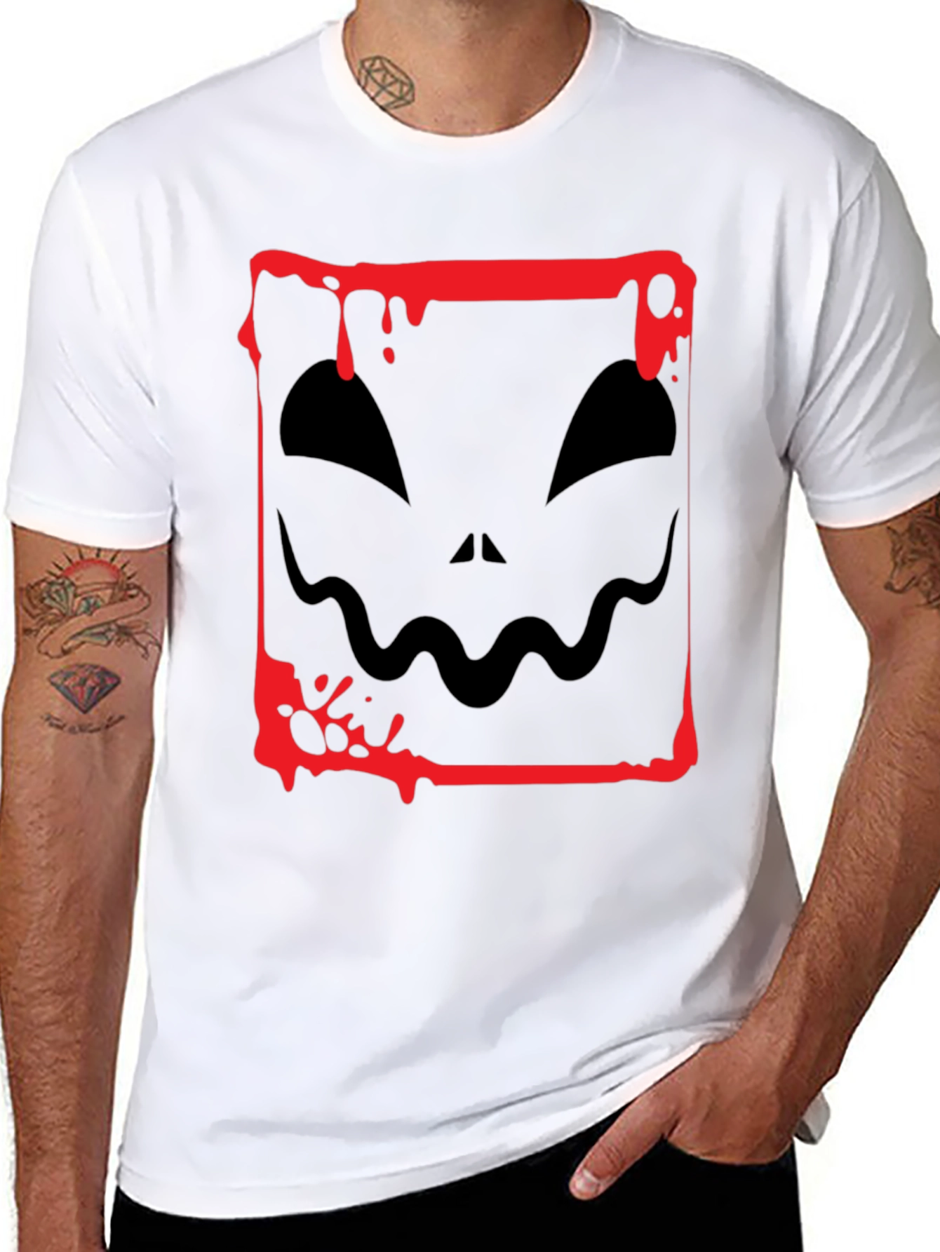 Spooky Halloween T-Shirt - Jack OLantern Design