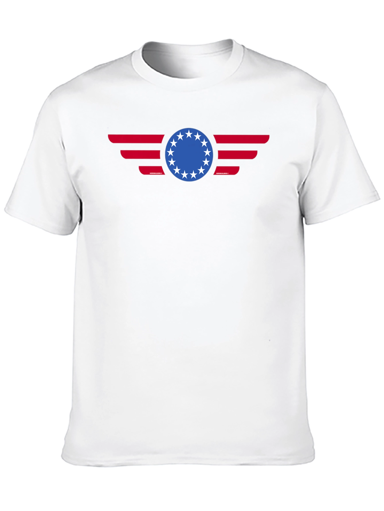 Patriotic Betsy Ross 13 Stars American Flag Graphic T-Shirt
