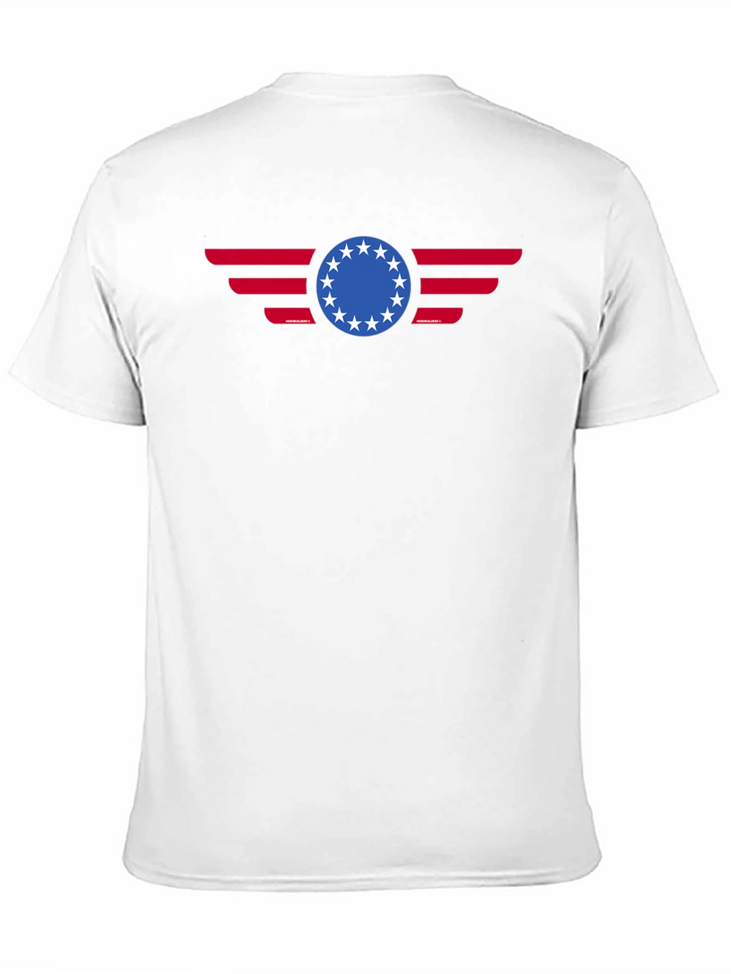 Patriotic Betsy Ross 13 Stars American Flag Graphic T-Shirt