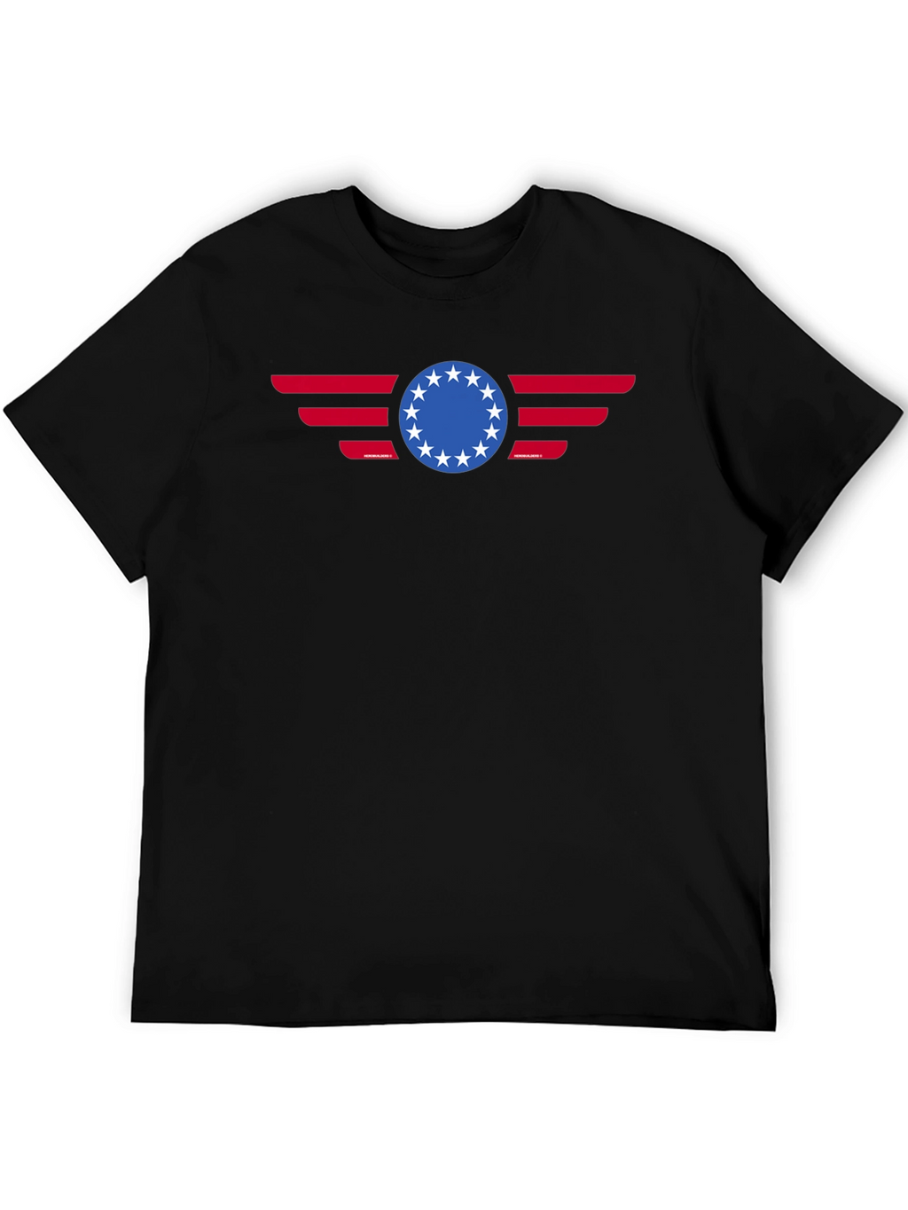 Patriotic Betsy Ross 13 Stars American Flag Graphic T-Shirt