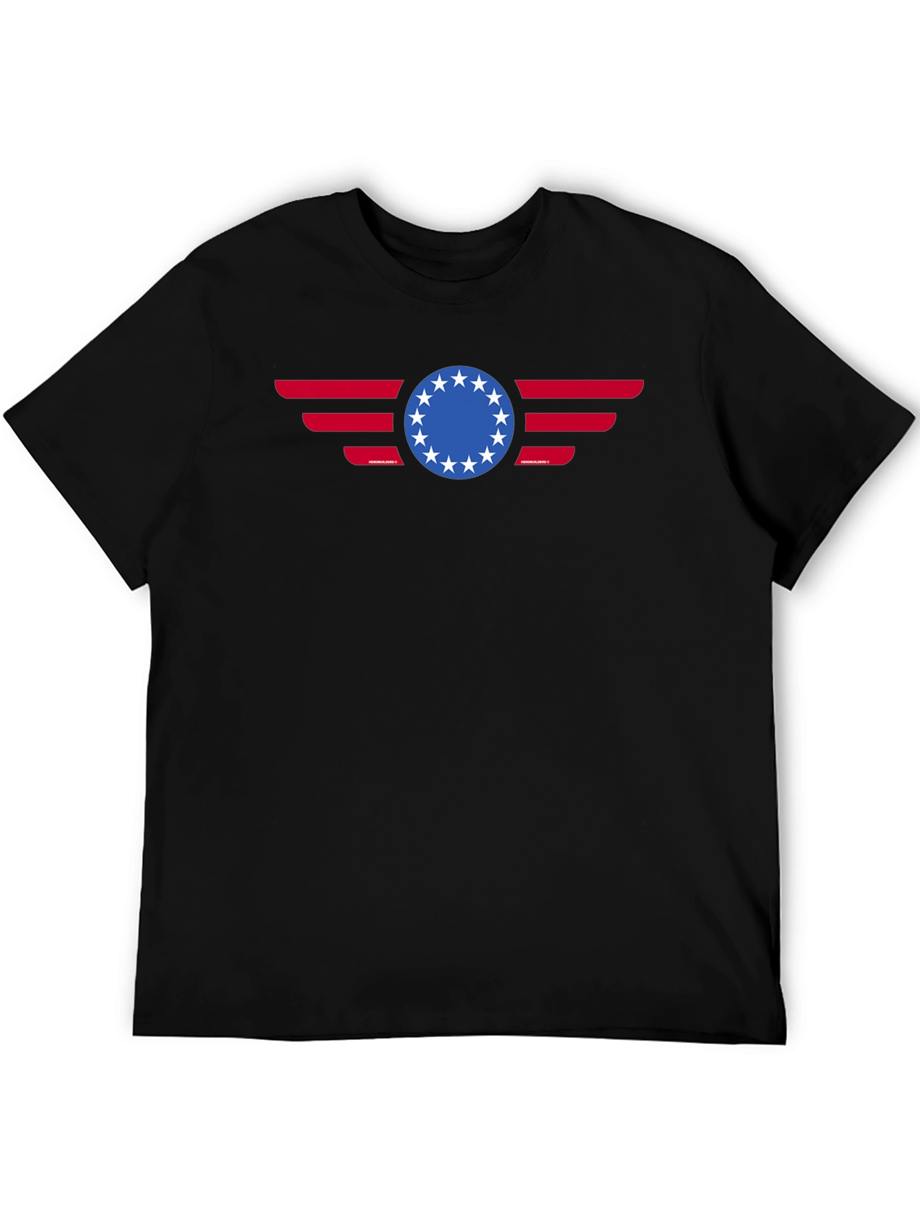 Patriotic Betsy Ross 13 Stars American Flag Graphic T-Shirt