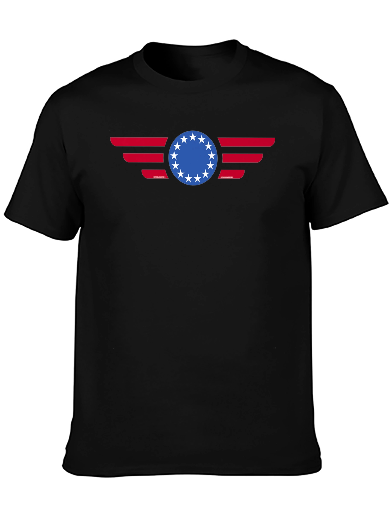 Patriotic Betsy Ross 13 Stars American Flag Graphic T-Shirt
