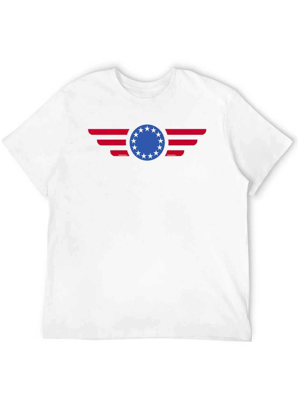 Patriotic Betsy Ross 13 Stars American Flag Graphic T-Shirt