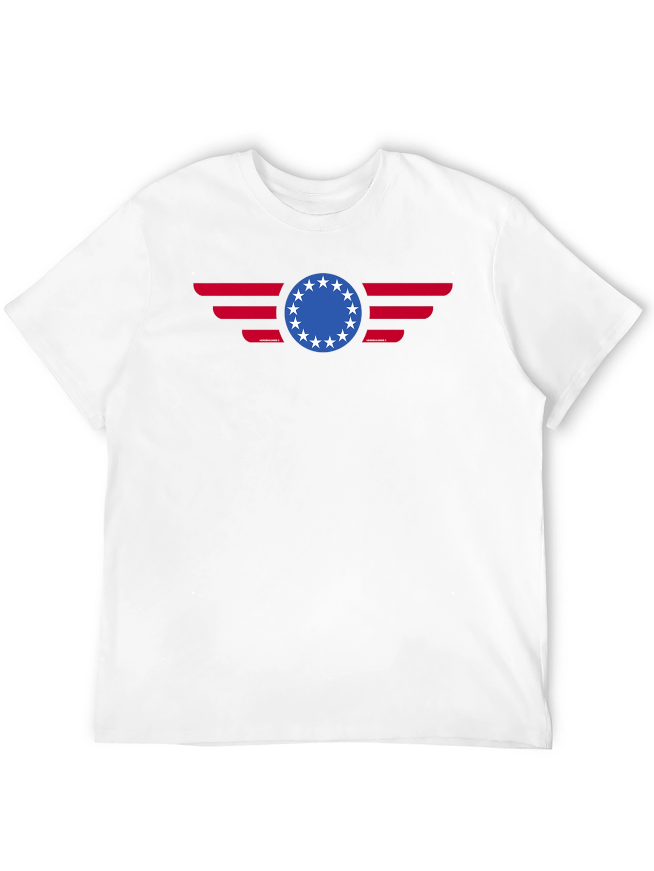 Patriotic Betsy Ross 13 Stars American Flag Graphic T-Shirt