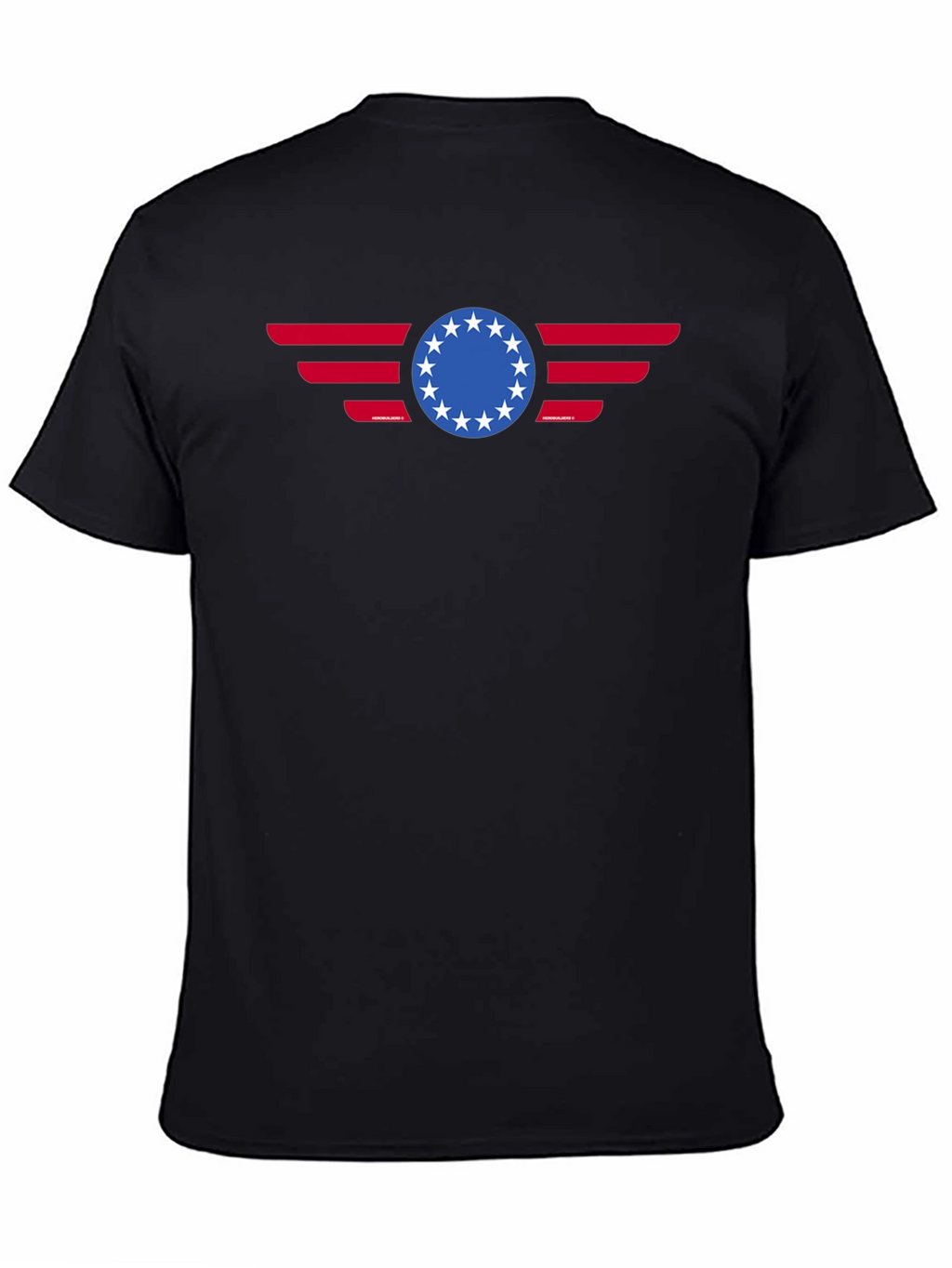 Patriotic Betsy Ross 13 Stars American Flag Graphic T-Shirt