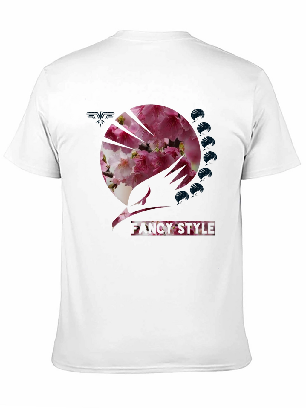 Fancy Style Floral Graphic Tee - Black