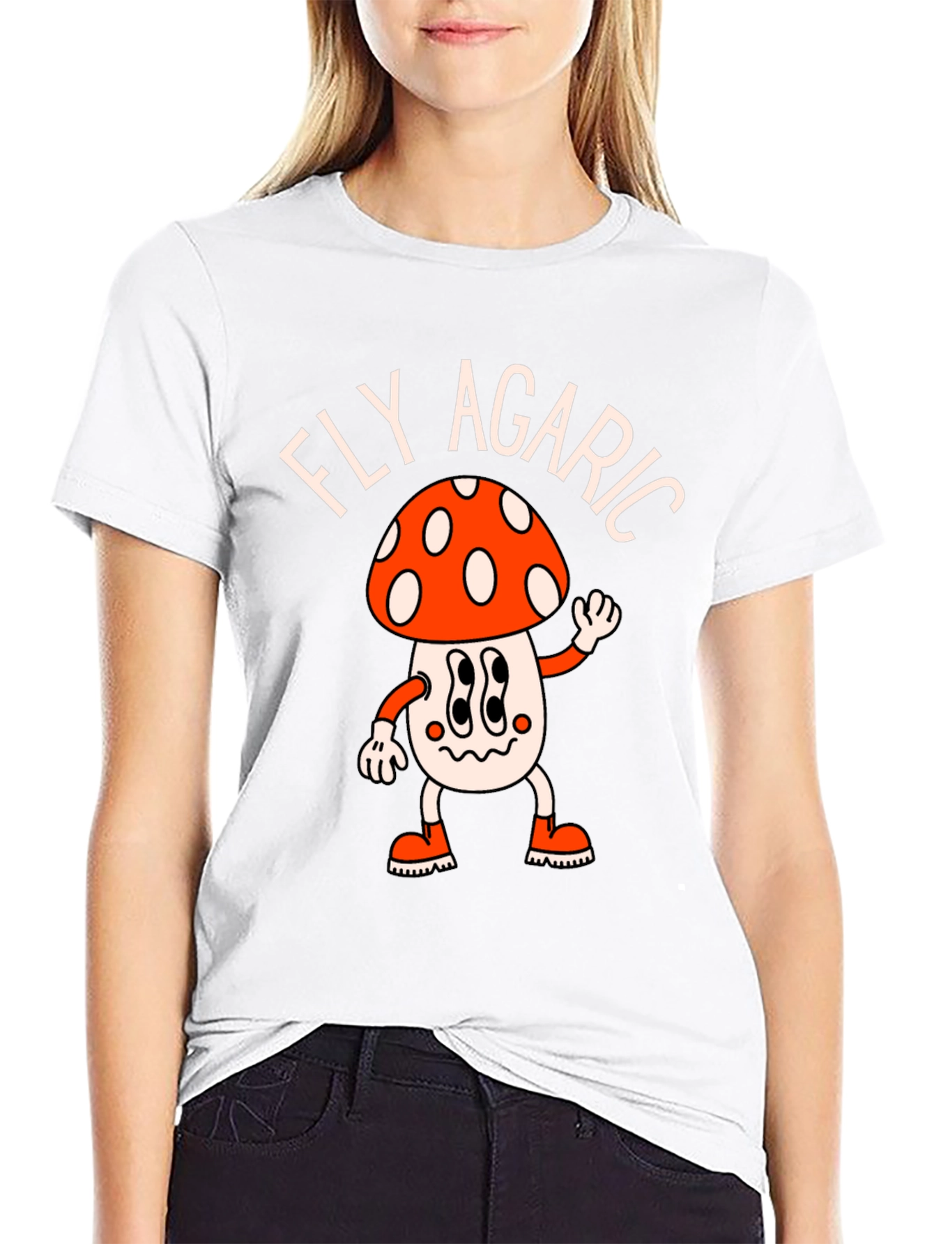 Fly Agaric Mushroom T-Shirt - Funky Retro Style
