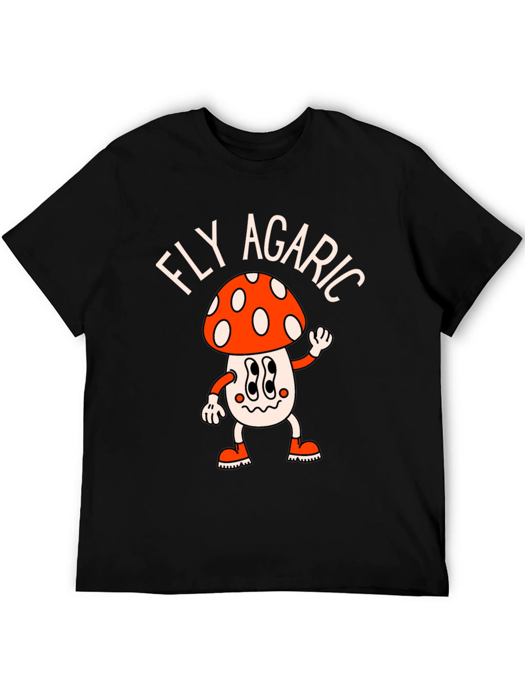 Fly Agaric Mushroom T-Shirt - Funky Retro Style