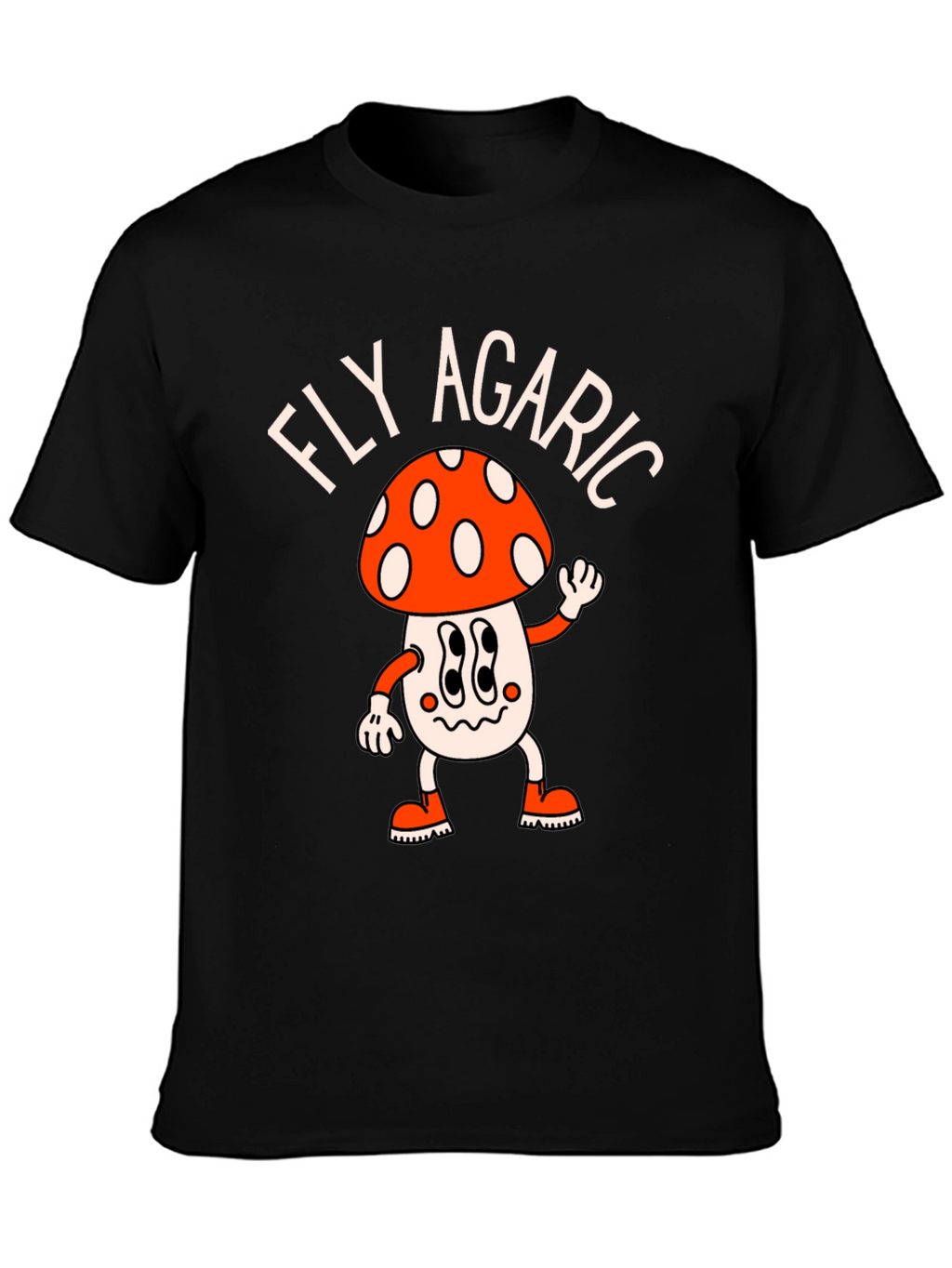Fly Agaric Mushroom T-Shirt - Funky Retro Style