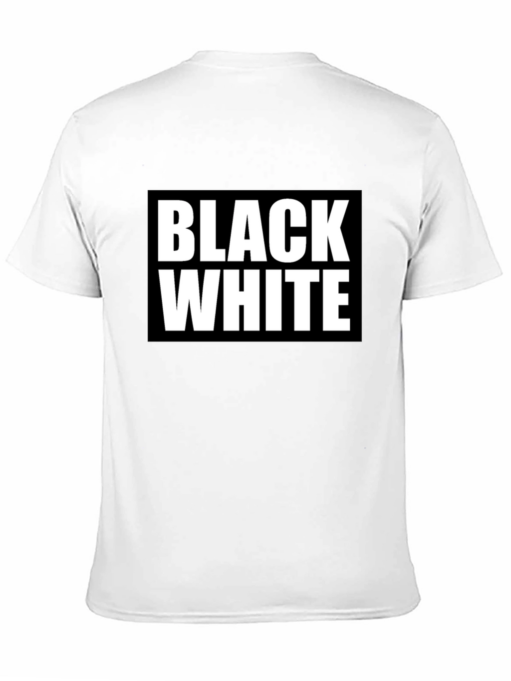 Black & White Graphic Tee - Bold Contrast Design