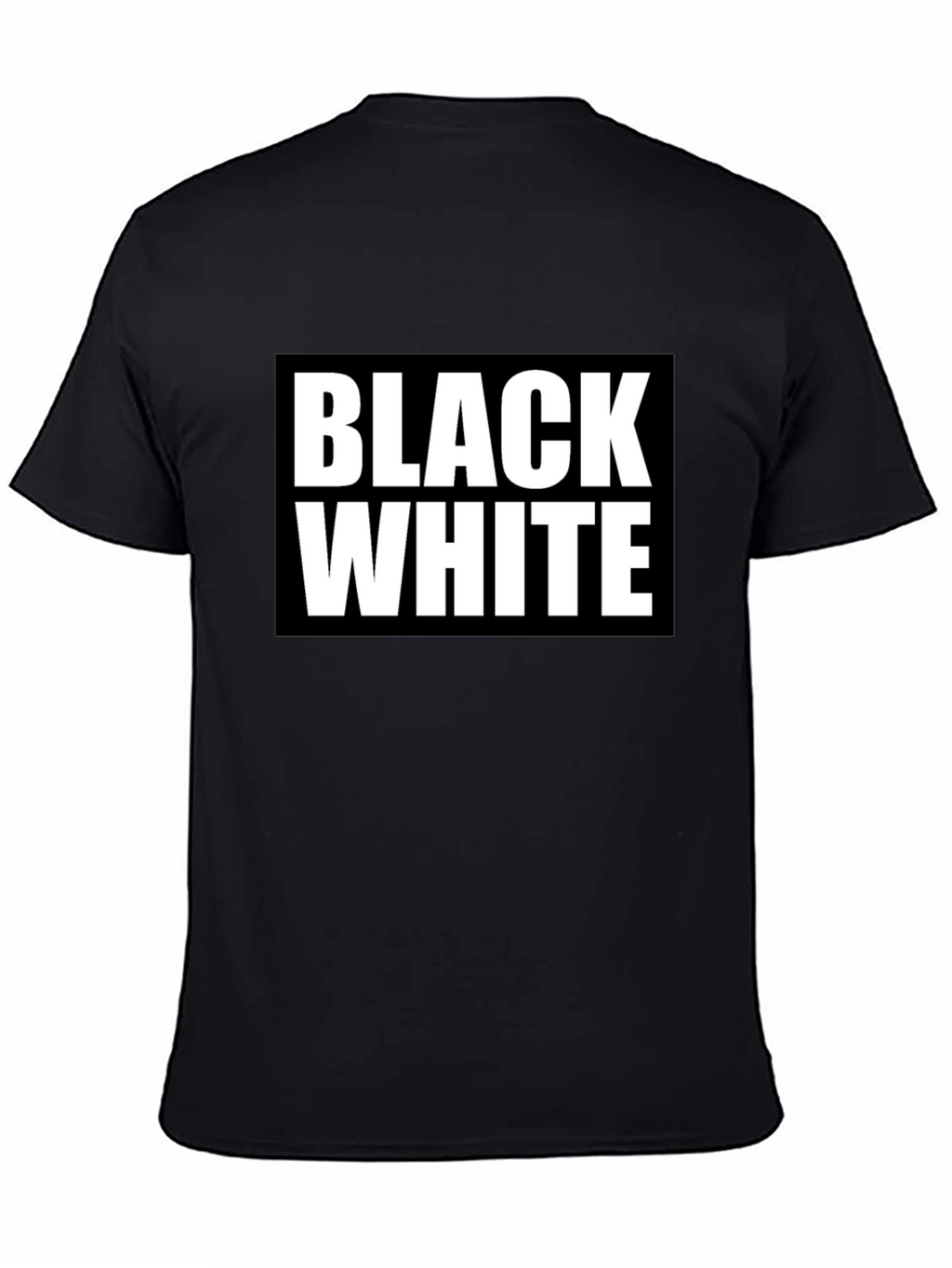 Black & White Graphic Tee - Bold Contrast Design