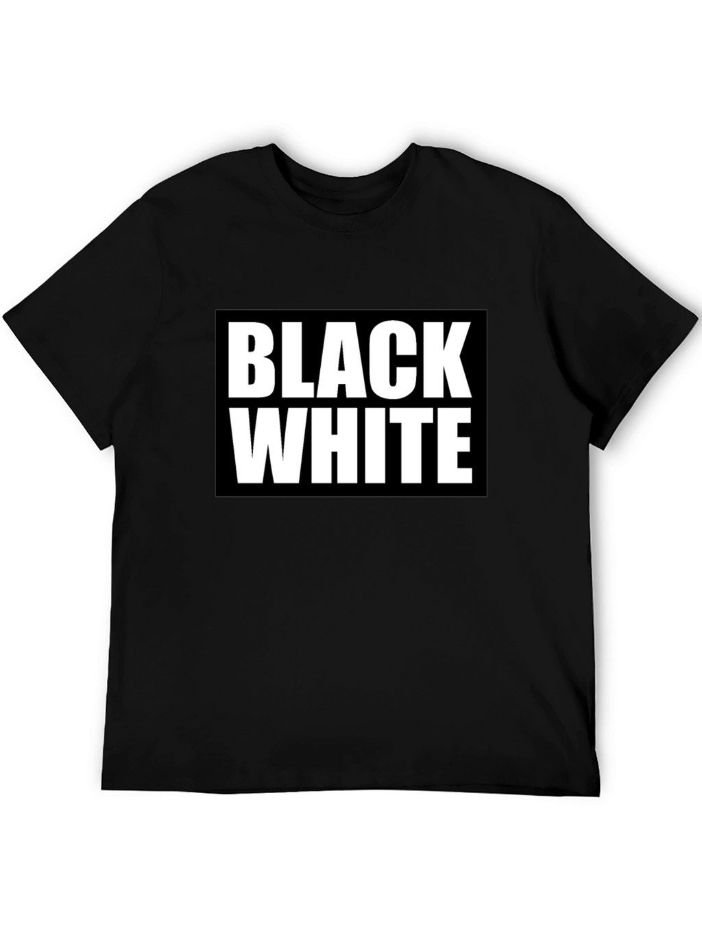 Black & White Graphic Tee - Bold Contrast Design