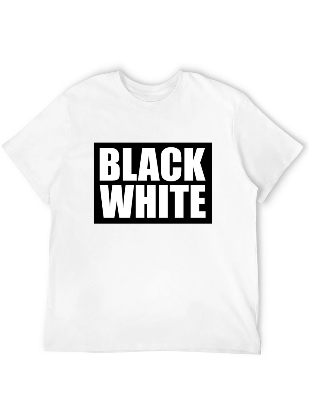 Black & White Graphic Tee - Bold Contrast Design