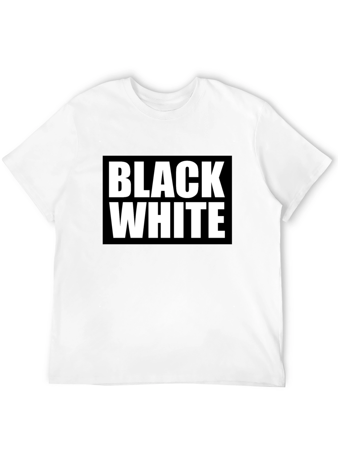 Black & White Graphic Tee - Bold Contrast Design