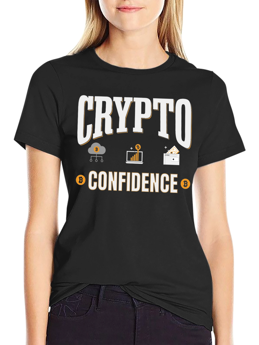Crypto Confidence T-Shirt - Bitcoin Enthusiast Tee