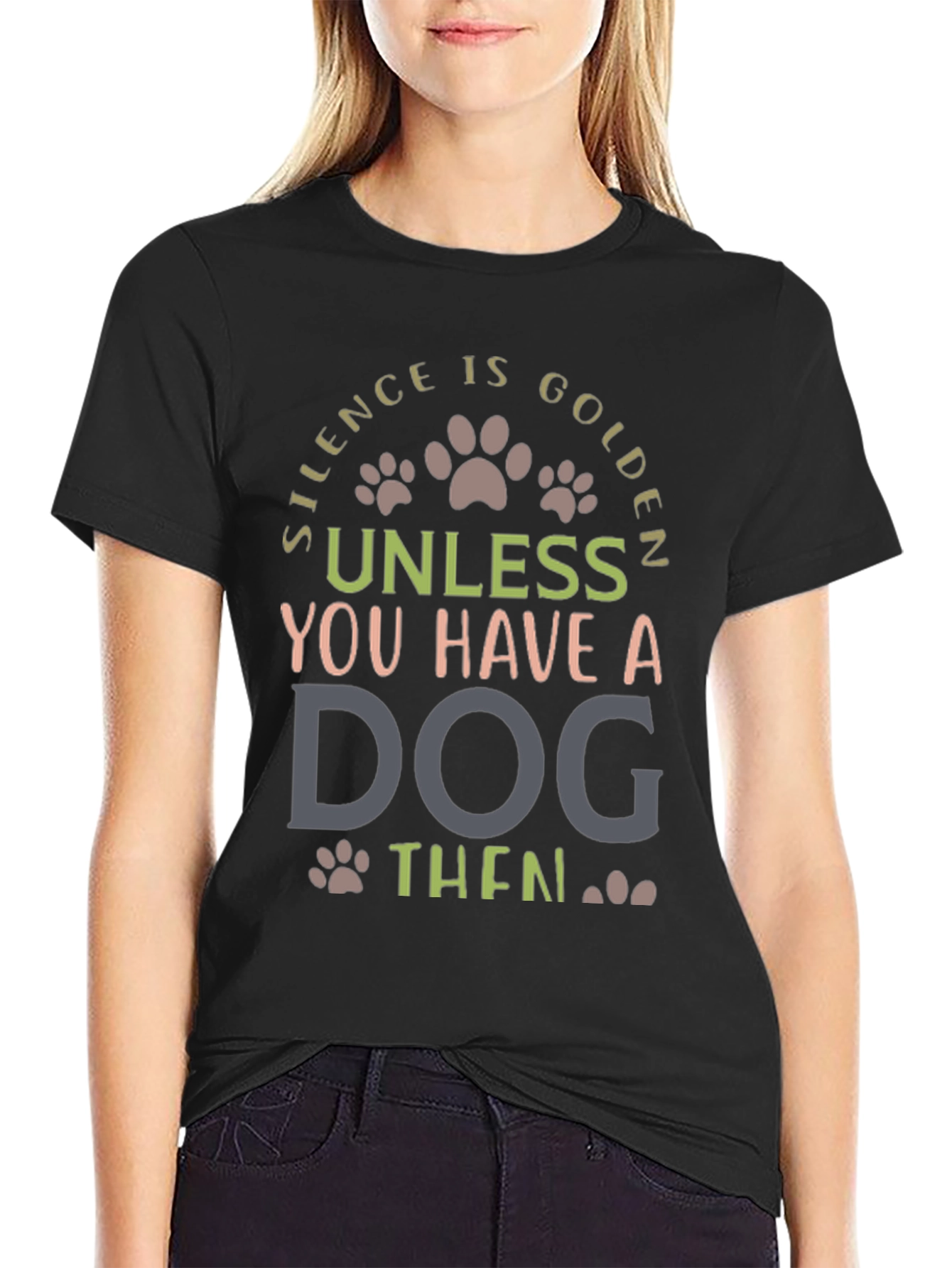 Silence is Golden Dog Lover Tee