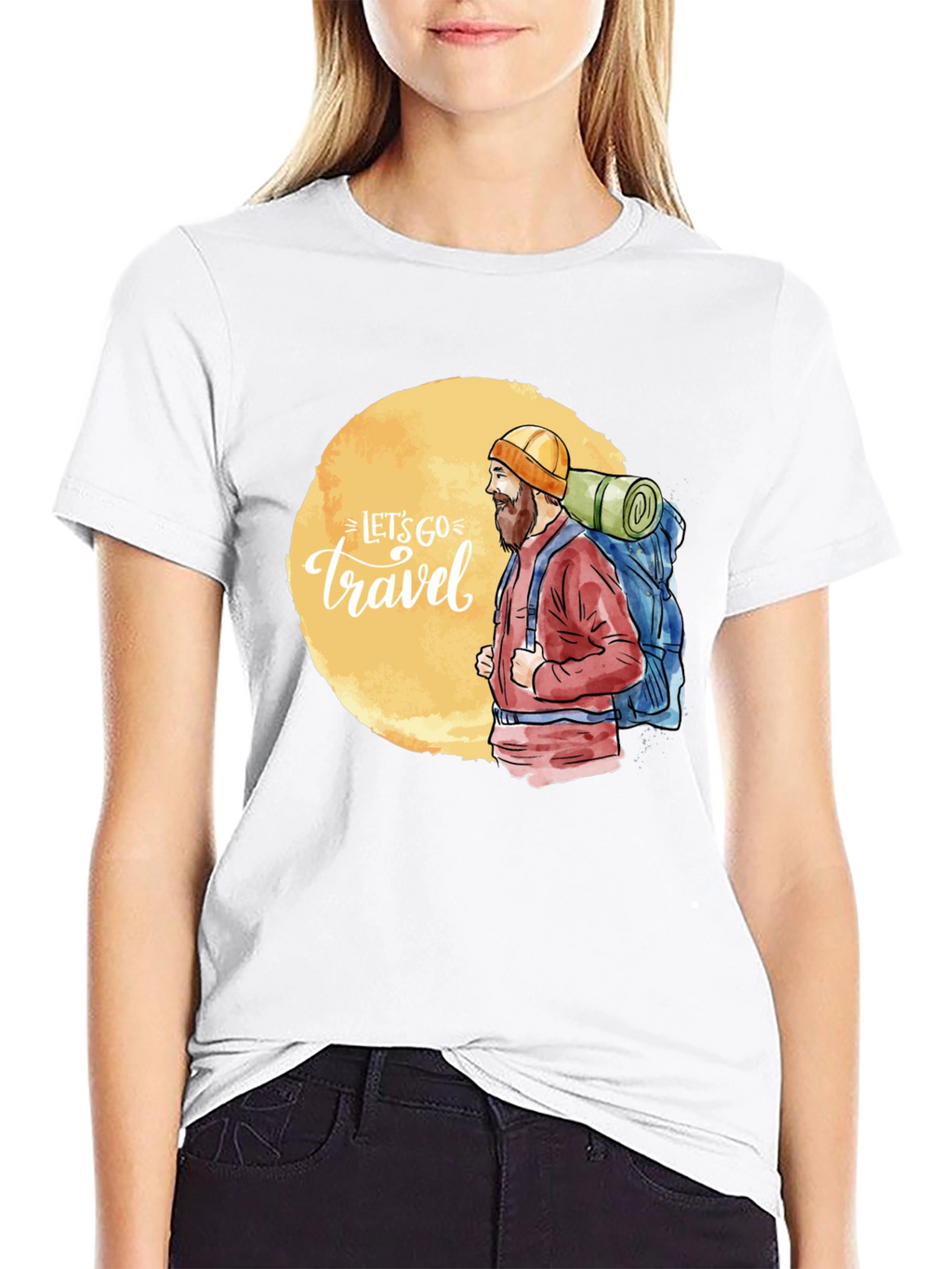 Lets Go Travel Graphic Tee - Adventure Ready