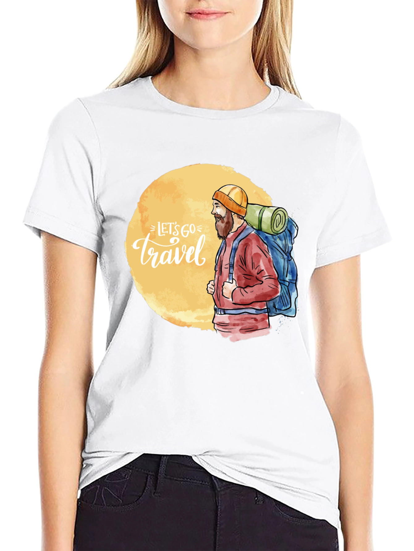 Lets Go Travel Graphic Tee - Adventure Ready