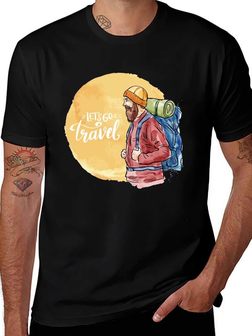 Lets Go Travel Graphic Tee - Adventure Ready