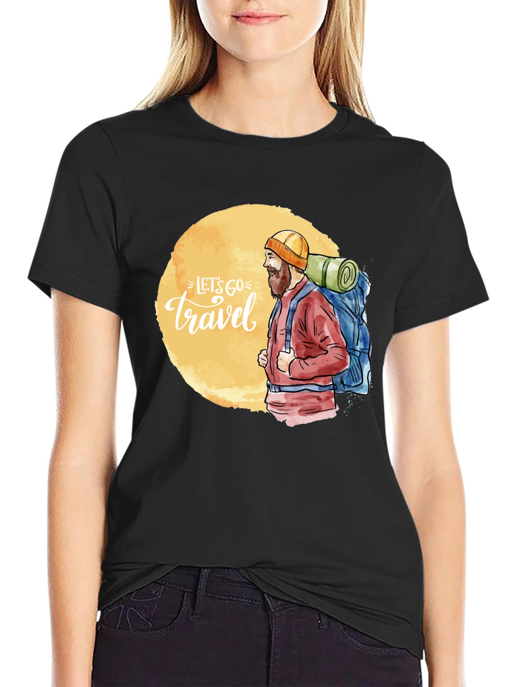 Lets Go Travel Graphic Tee - Adventure Ready