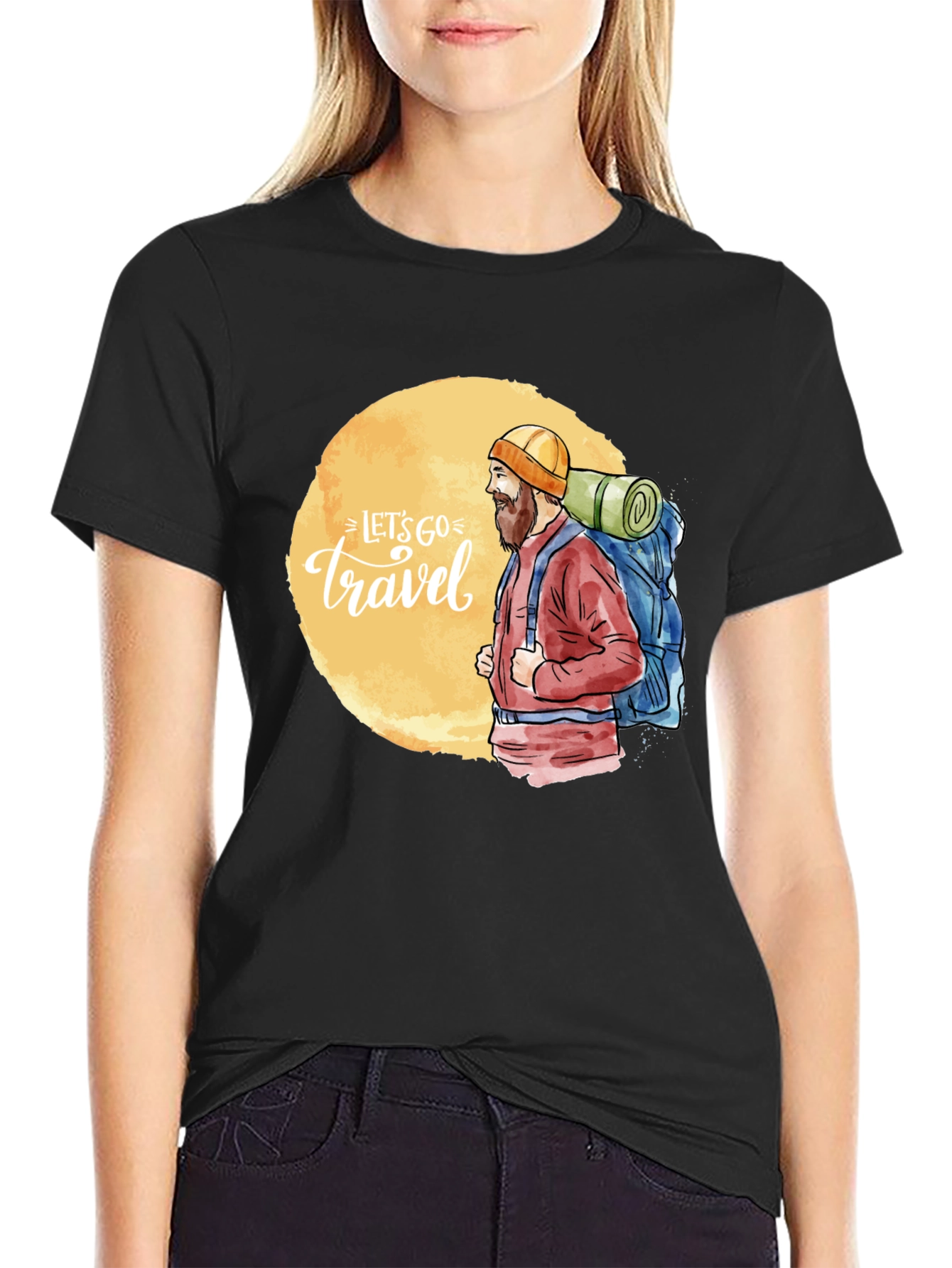 Lets Go Travel Graphic Tee - Adventure Ready