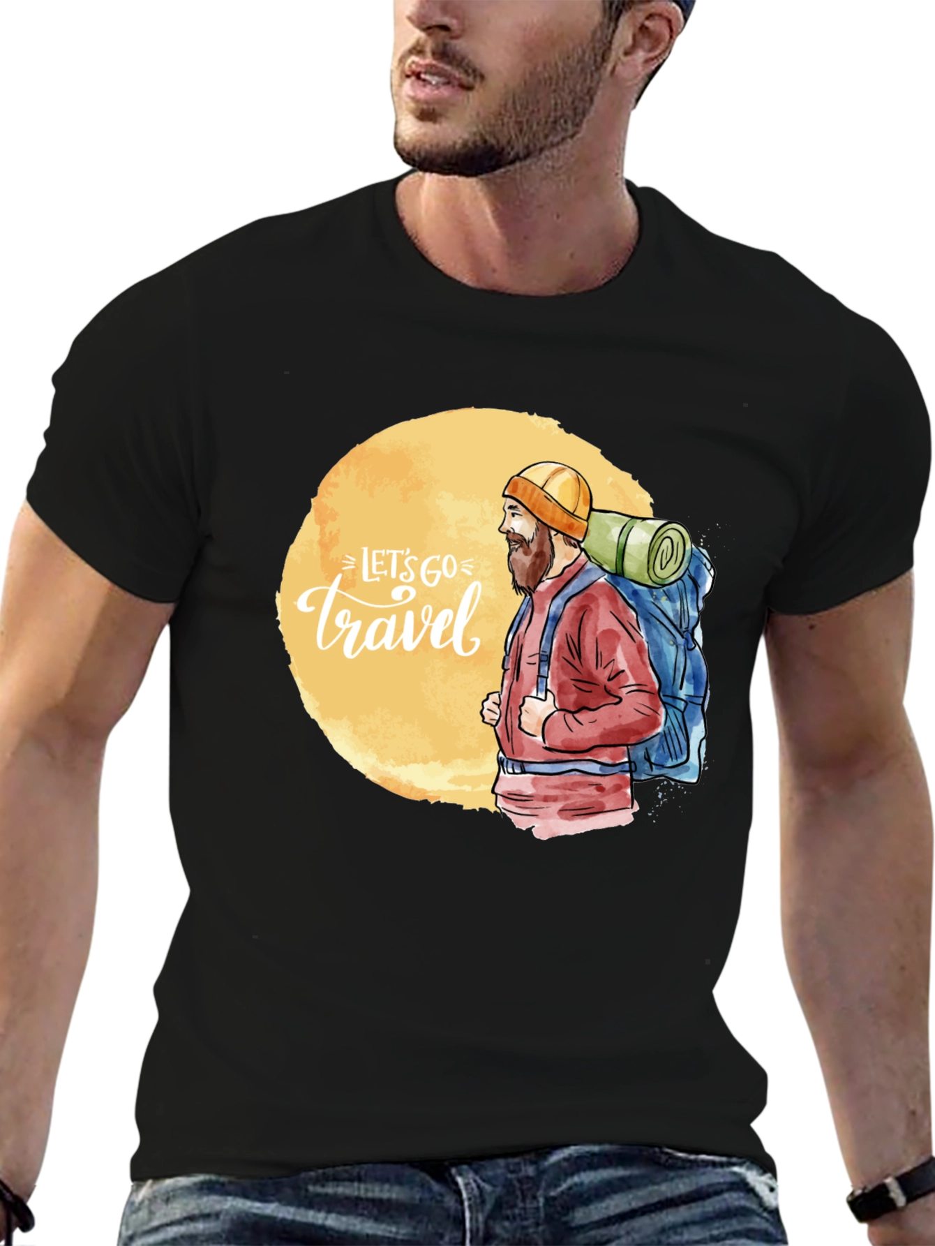 Lets Go Travel Graphic Tee - Adventure Ready