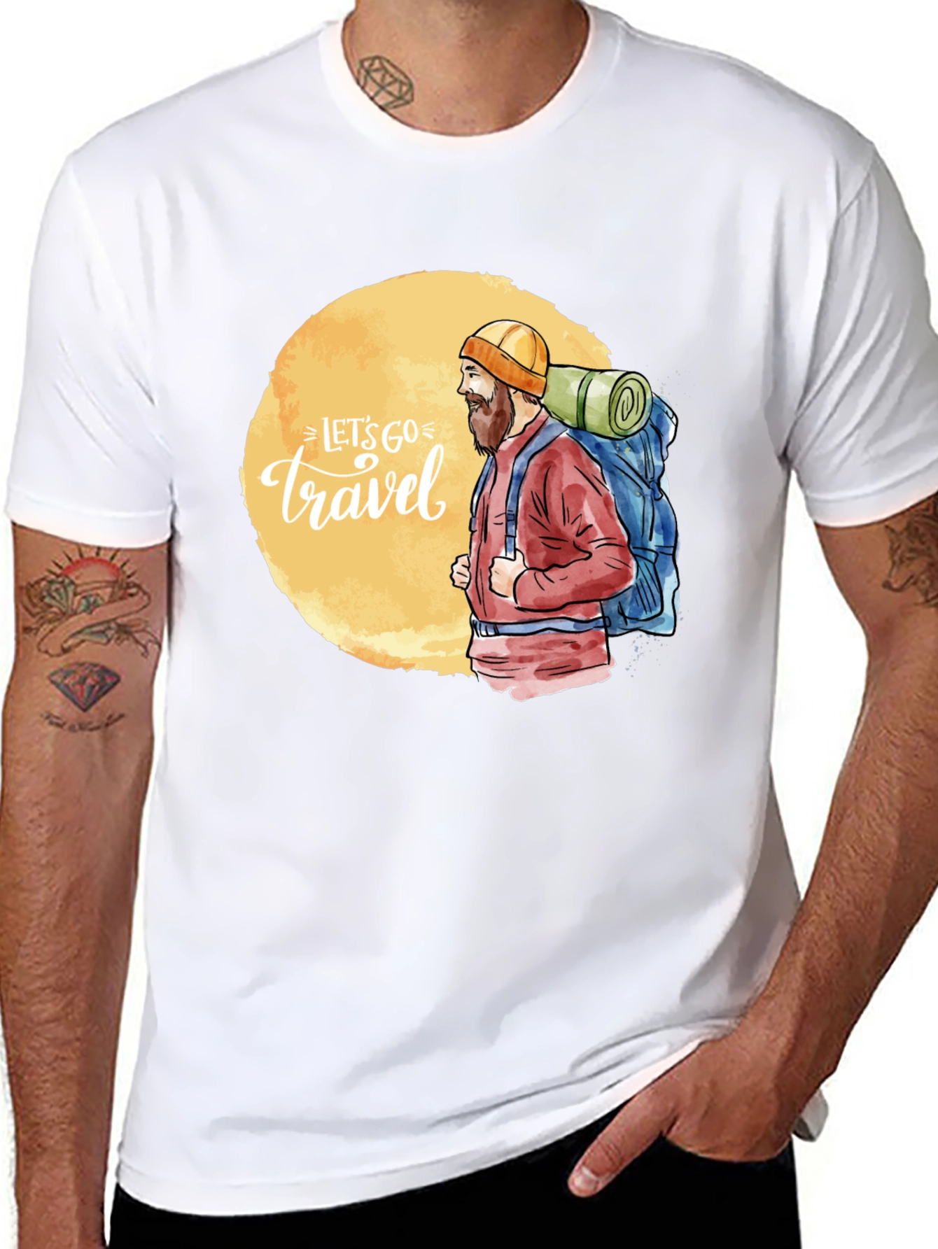 Lets Go Travel Graphic Tee - Adventure Ready