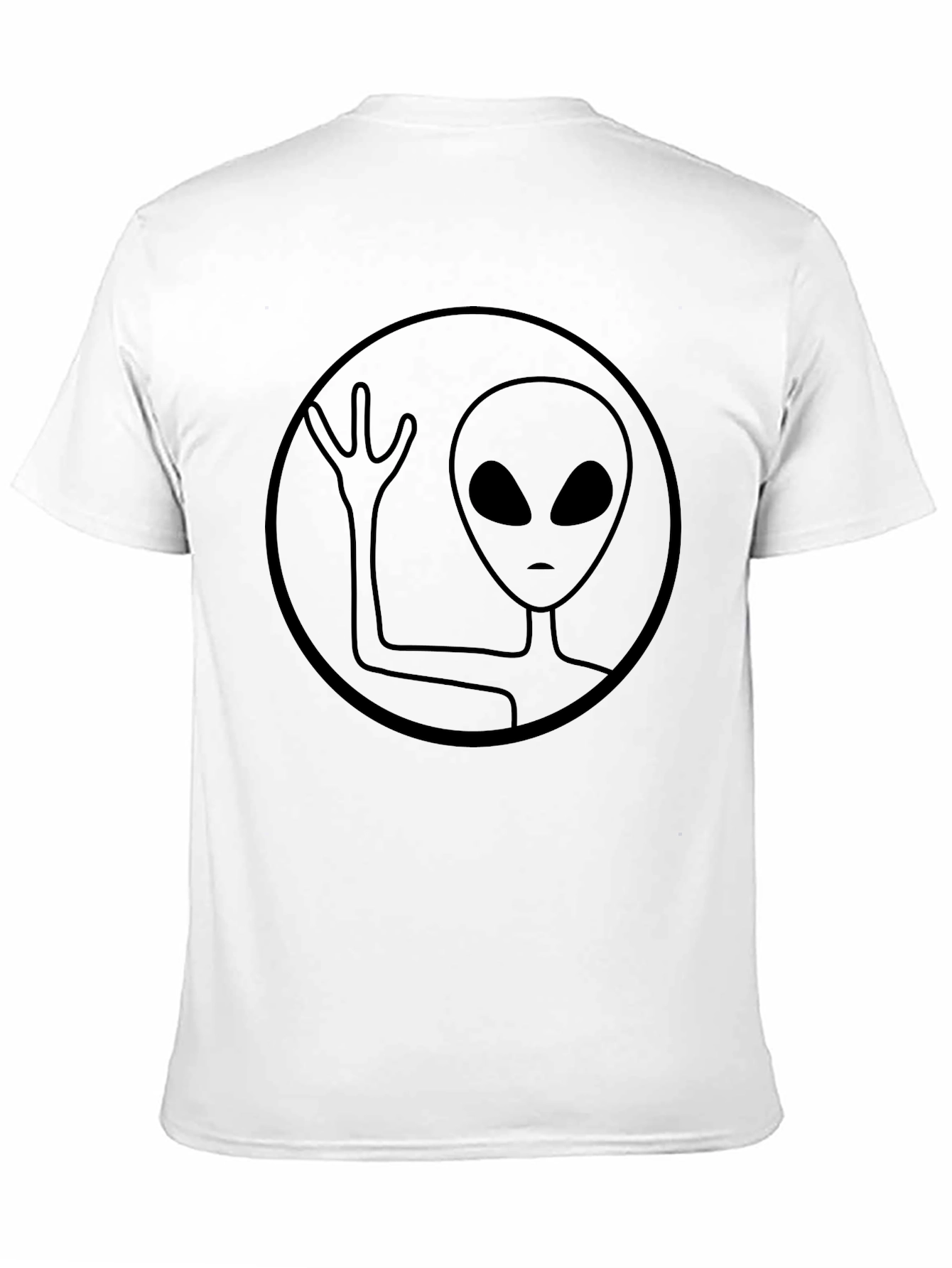 Alien Graphic Tee - Black Casual Shirt
