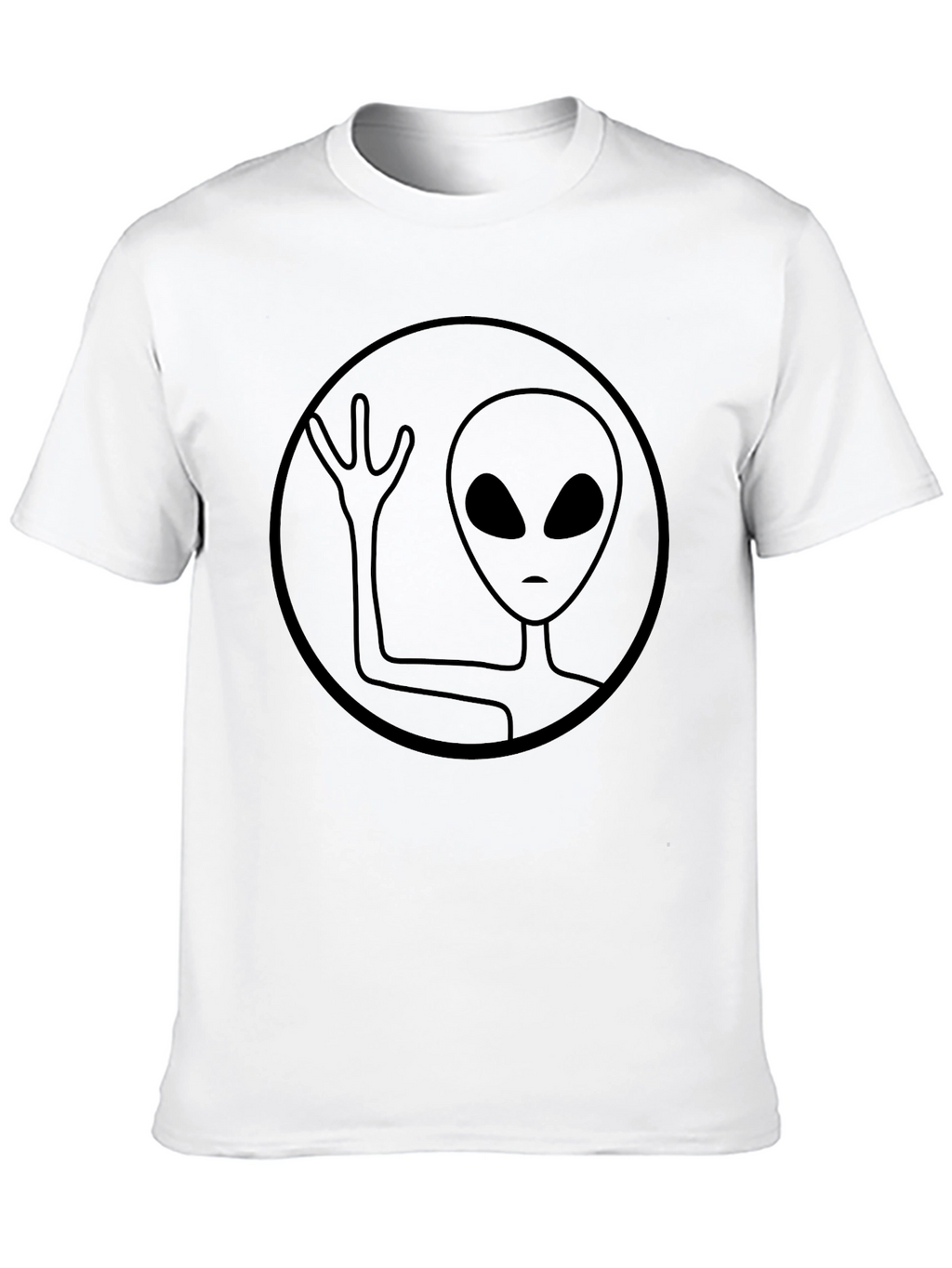 Alien Graphic Tee - Black Casual Shirt