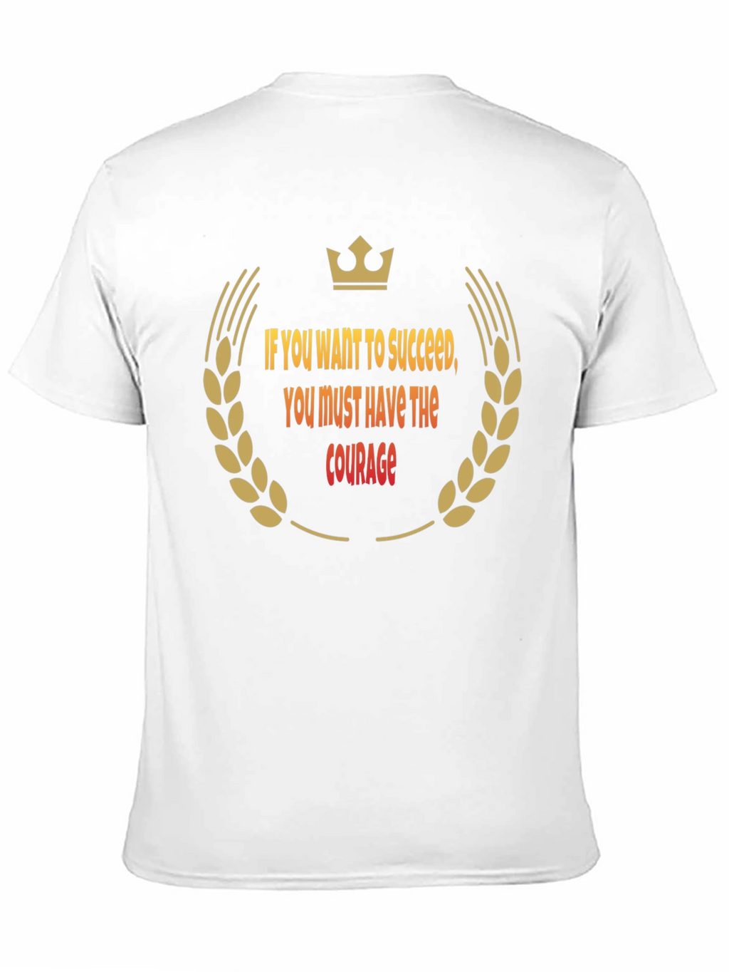 Success Courage Black T-Shirt