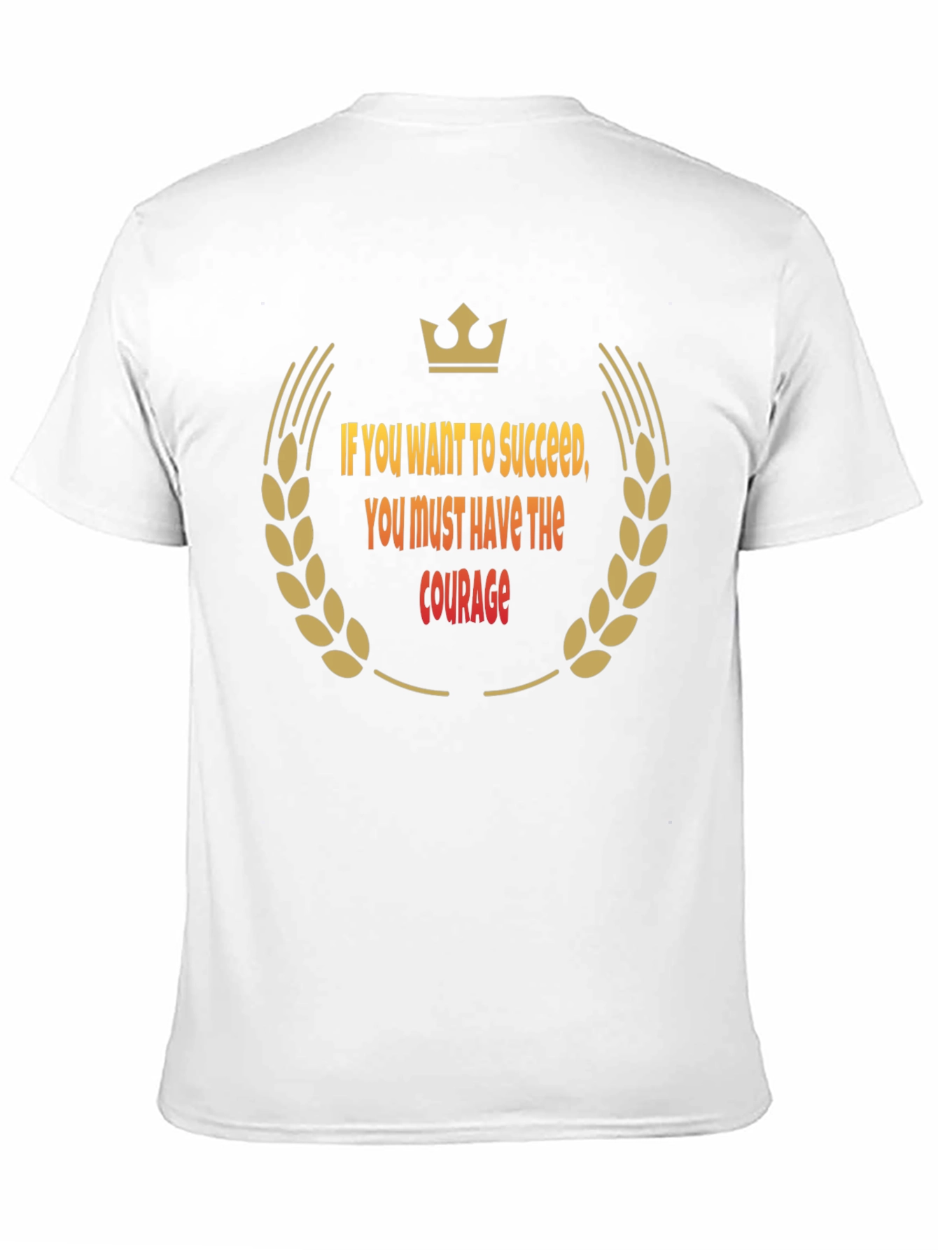 Success Courage Black T-Shirt