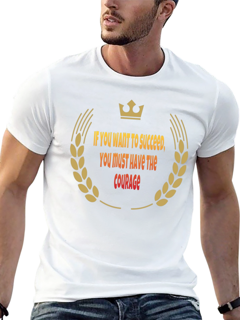 Success Courage Black T-Shirt