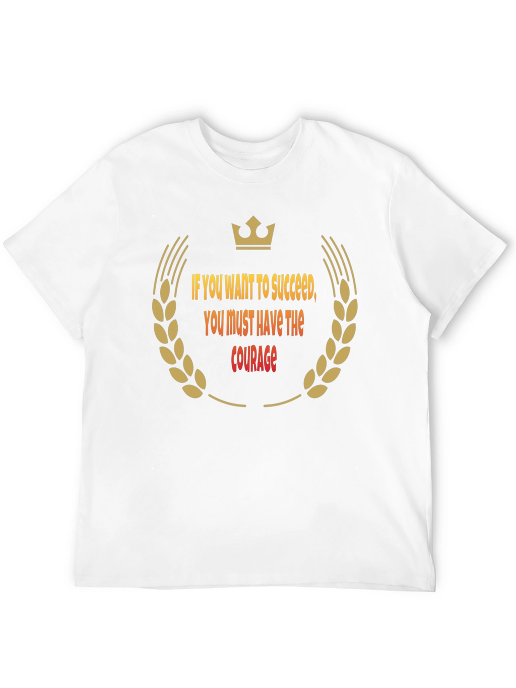 Success Courage Black T-Shirt