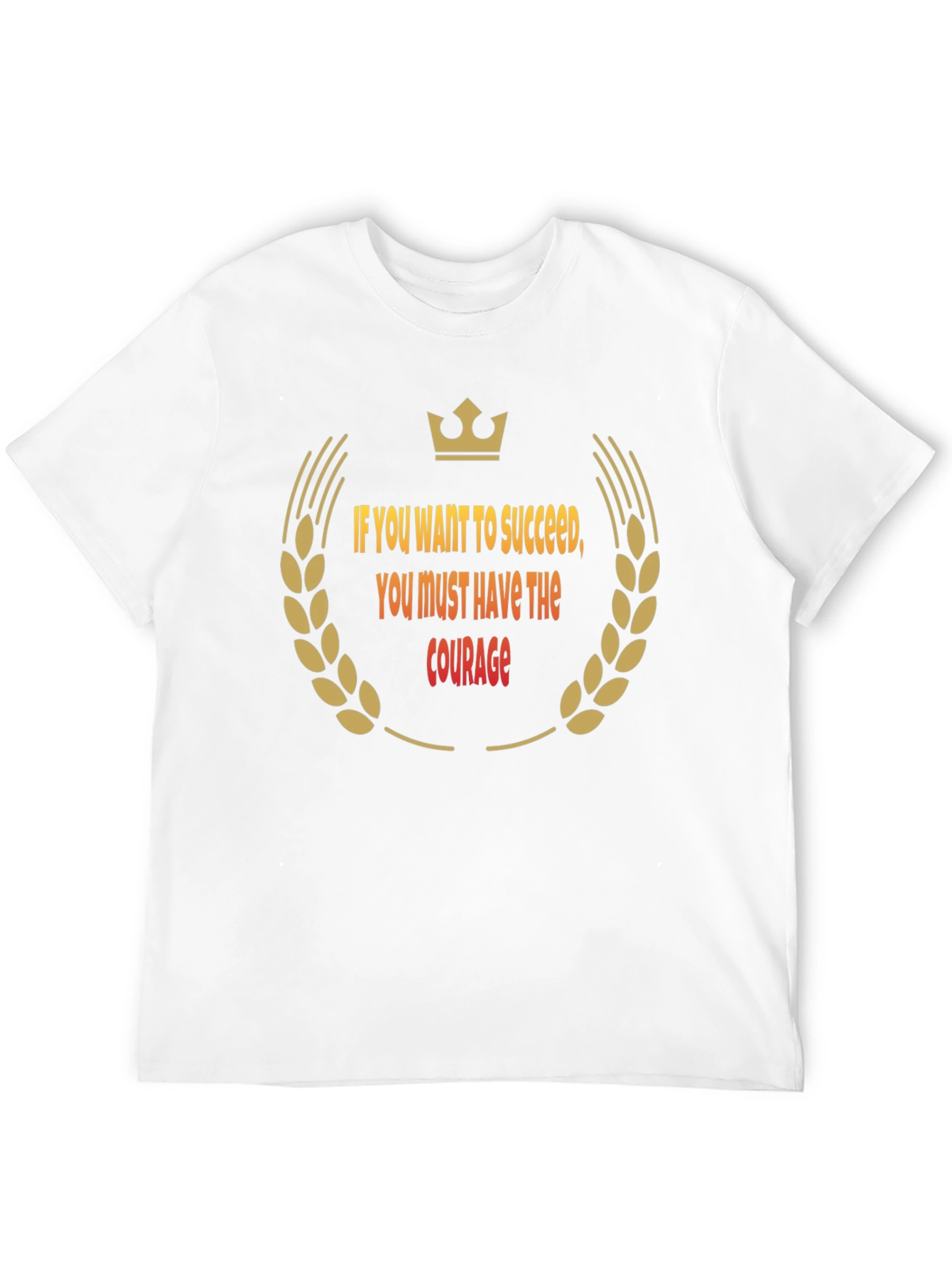 Success Courage Black T-Shirt