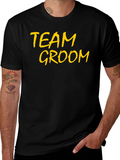 Team Groom T-Shirt - Black Bachelor Party Tee