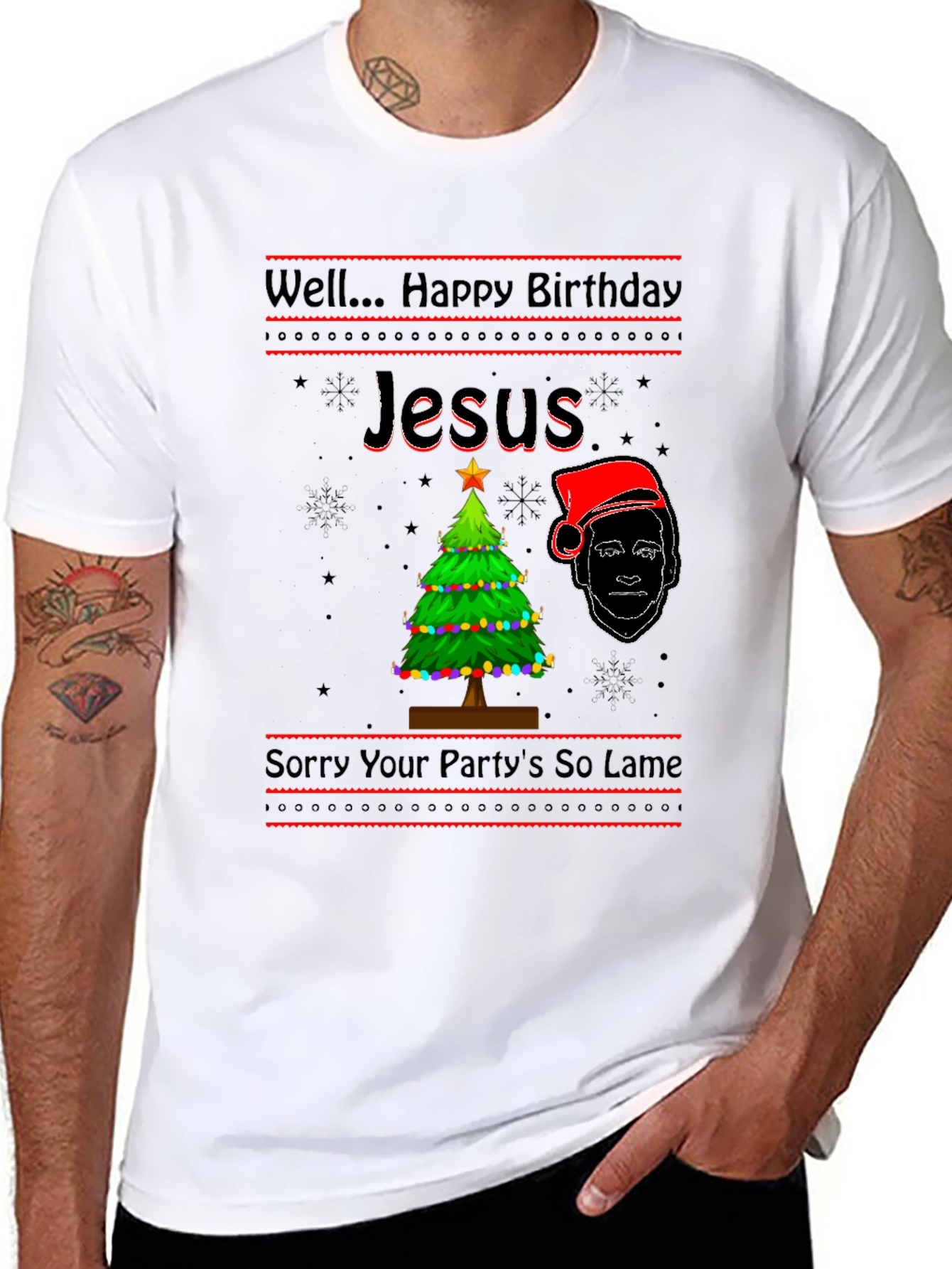 Well Happy Birthday Jesus Funny Graphic T-Shirt